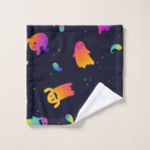 幽霊型 バスタオルセット (ウォッシュタオル)