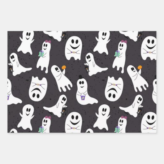 幽霊型 ラッピングペーパーシート (正面)