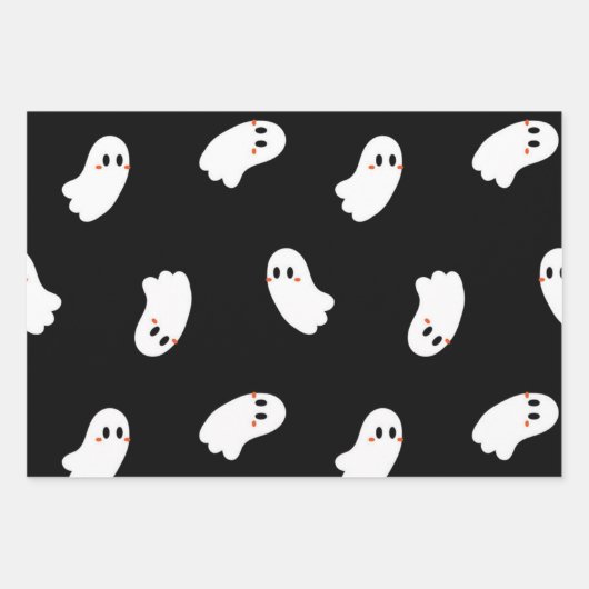 幽霊型 ラッピングペーパーシート (正面)