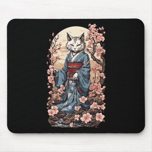 幽霊妖怪日本の伝説の猫 マウスパッド (正面)