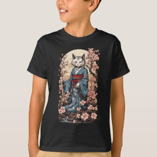 幽霊妖怪日本の伝説の猫 Tシャツ