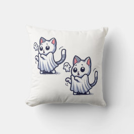 幽霊子猫ハロウィーンの衣装 クッション