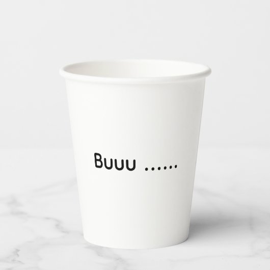 幽霊子猫ハロウィーンの衣装 紙コップ (裏面)