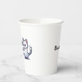 幽霊子猫ハロウィーンの衣装 紙コップ (左)