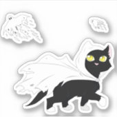 幽霊子猫 シール (正面)