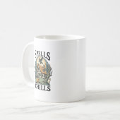幽霊小屋のハロウィンTシャツ スプーキーシーズンにぴったり コーヒーマグカップ (正面左)