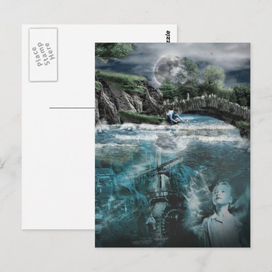 幽霊川 ポストカード (正面/裏面)