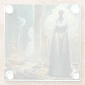 幽霊巫女ファンタジー ガラスコースター (裏面)