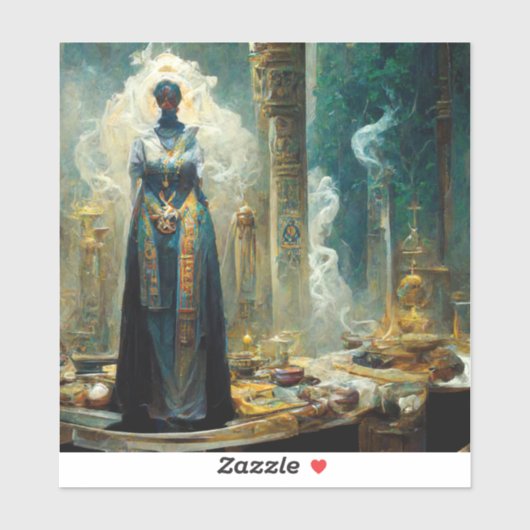 幽霊巫女ファンタジー シール (シート)