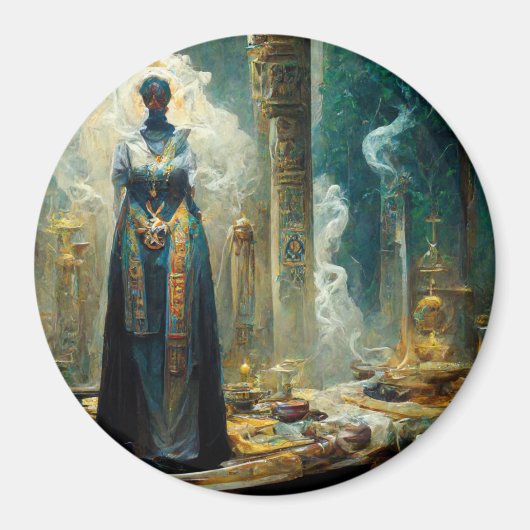 幽霊巫女ファンタジー マグネット (正面)