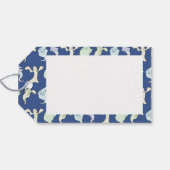 幽霊幽霊のよく出るハロウィーンピクセルアートパターン ギフトタグ (裏面横)