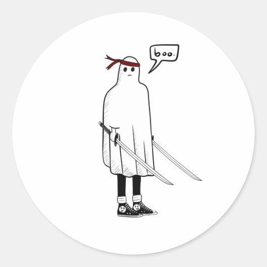 幽霊忍者 ラウンドシール (正面)