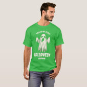 幽霊怖いハロウィーンの衣装ブーあなたをトリックまたは Tシャツ (正面フル)