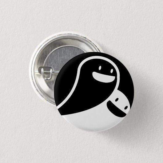 幽霊愛 缶バッジ (正面&裏面)