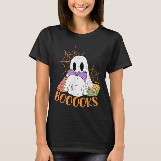 幽霊教師の本棚 ハロウィンTシャツ 先生 Tシャツ (正面)