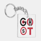 幽霊文字 キーホルダー (正面左)