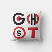 幽霊文字 クッション (正面)