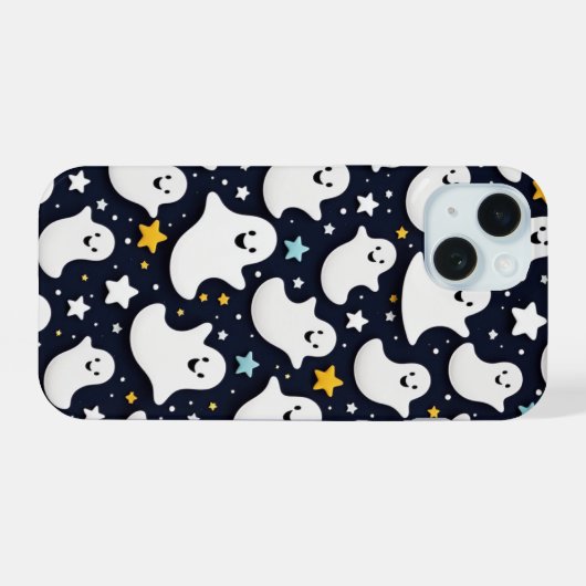 幽霊星 iPhone 15ケース (裏面横)