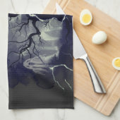 幽霊木 キッチンタオル (四つ折り)