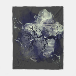 幽霊木 フリースブランケット