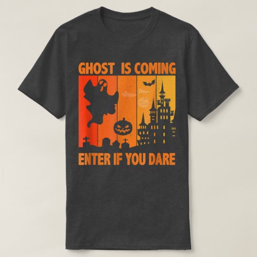 幽霊来ズEnter Youもし Dares Halloween Costu Tシャツ (デザイン正面)