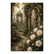 幽霊椿の聖域 ビンテージ植物画アート