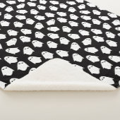 幽霊模様シルエットブランケット シェルパブランケット (3/4)