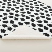 幽霊模様シルエットブランケット シェルパブランケット (3/4)