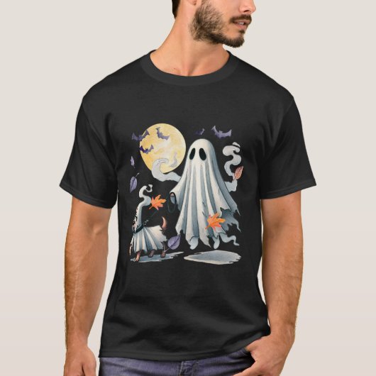 幽霊歩く犬 Tシャツ (正面)