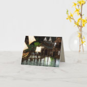 幽霊海賊入りグリーティングカード カード (黄色い花)