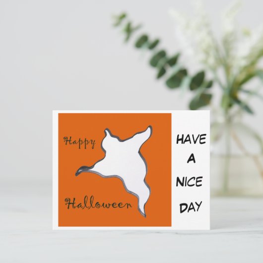 幽霊漫画ハッピーハローウィンのお客様。ポストカード ポストカード (スタンド正面)