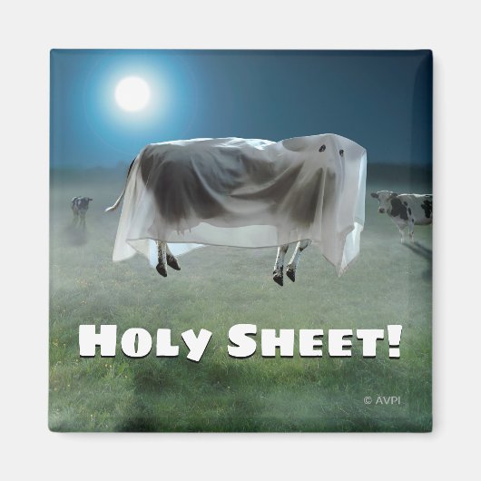 幽霊牛 マグネット (正面)