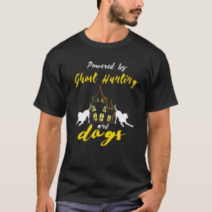 幽霊狩りおもしろい犬恋人幽霊ハンターパラナー Tシャツ
