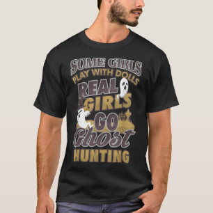幽霊狩りガール – 超常現象調査狩り Tシャツ