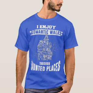 幽霊狩りシャツプおもしろいレ幽霊のよく出るース引用文パー Tシャツ