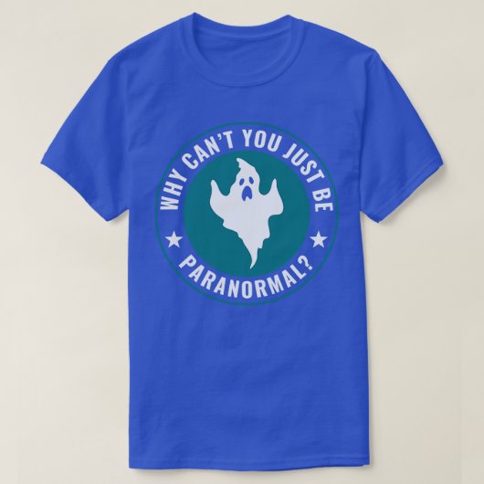 幽霊狩りジャストベおもしろい幽霊ハンター Tシャツ (デザイン正面)