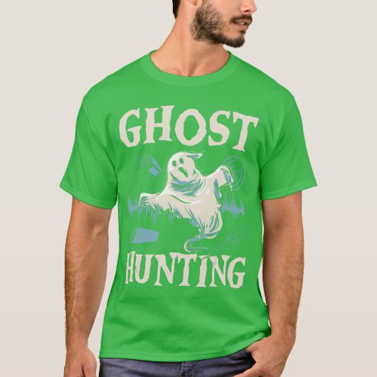 幽霊狩りハロウィーンシーズン不気味ズトリックオートレ Tシャツ (正面)