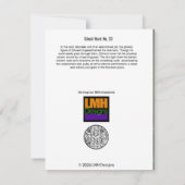 幽霊狩り第三十三号 サンキューカード (裏面)