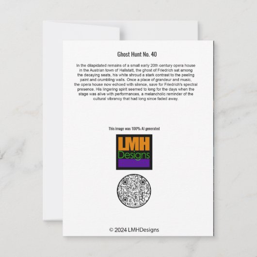 幽霊狩り第四十号 サンキューカード (裏面)