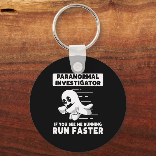 幽霊狩り超常現象の調査走者の速度 キーホルダー (正面)
