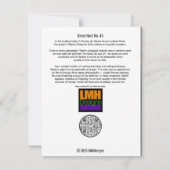 幽霊狩り43号 サンキューカード (裏面)