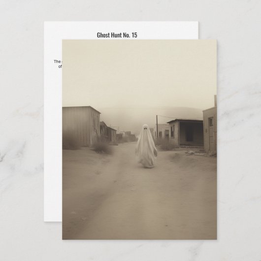 幽霊狩りNo.15 サンキューカード (正面/裏面)