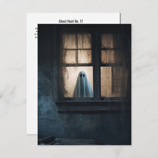 幽霊狩りNo. 17 サンキューカード (正面/裏面)