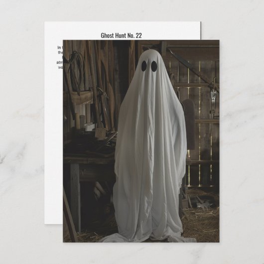 幽霊狩りNo. 22 サンキューカード (正面/裏面)