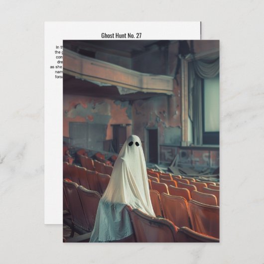 幽霊狩りNo. 27 サンキューカード (正面/裏面)