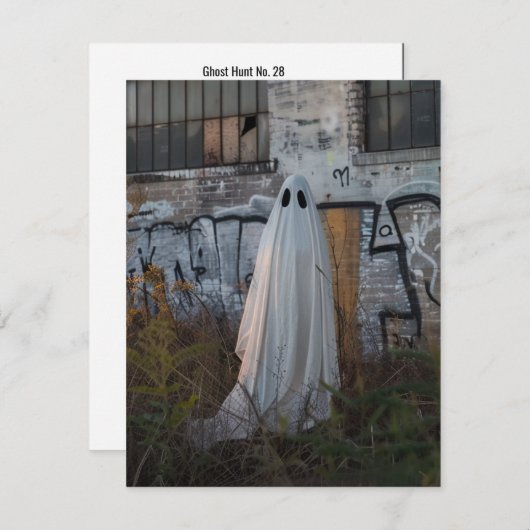 幽霊狩りNo. 28 サンキューカード (正面/裏面)
