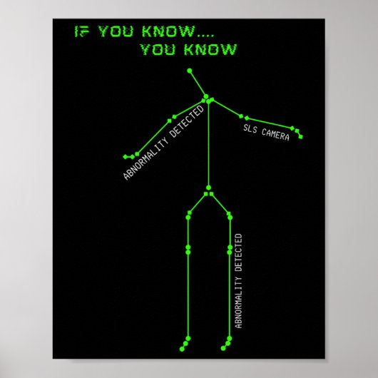 幽霊狩りSLSカメラスティックマンノベルティ 不気味 ポスター (正面)