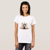 幽霊猫スクワッドHalloween TシャツTシャツ Tシャツ (正面フル)