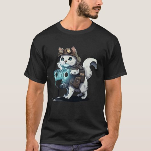 幽霊猫ハンター Tシャツ (正面)