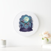 幽霊猫パレード ラージ壁時計 (ホーム)